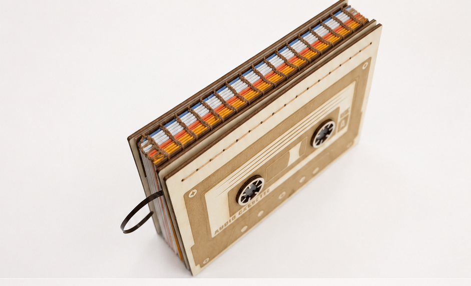 Cassette tape book - cover